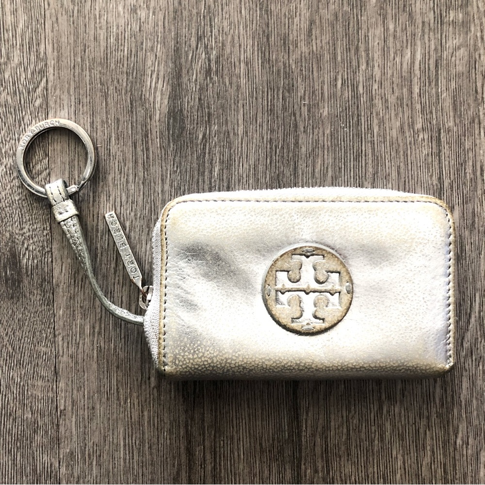 Tory Burch Keycard Zipper wallet keychain